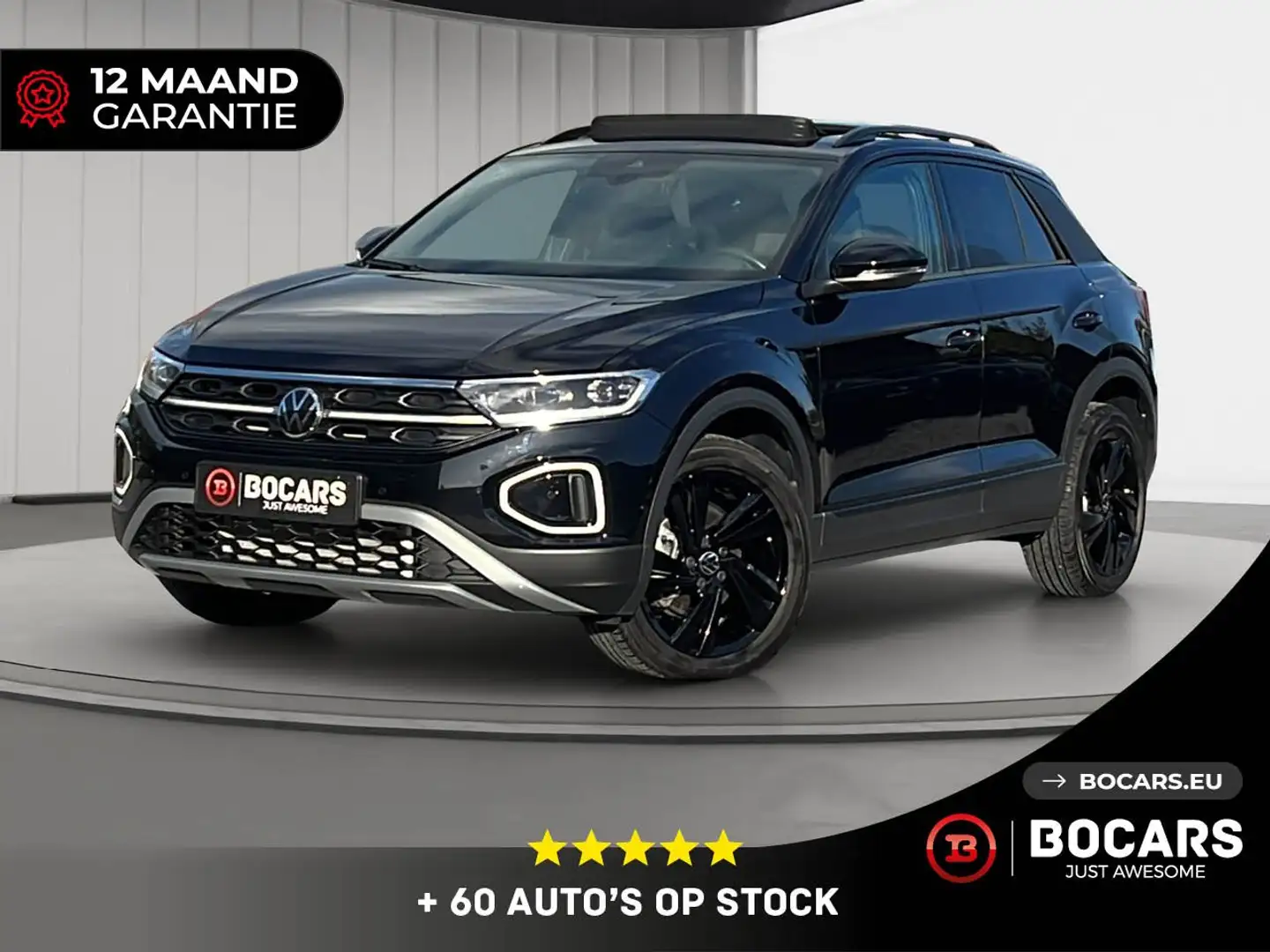 Volkswagen T-Roc 1.5TSI 150pk DSG | Full Option | Pano | Blackpack Zwart - 1