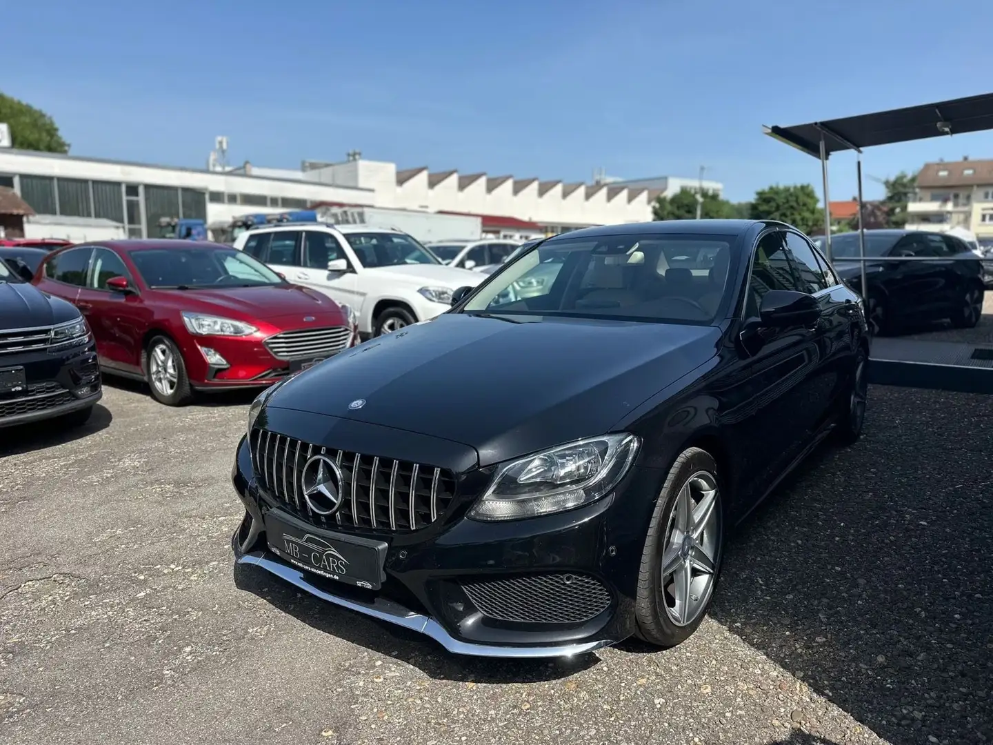 Mercedes-Benz C 220 d AMG Line Fekete - 2