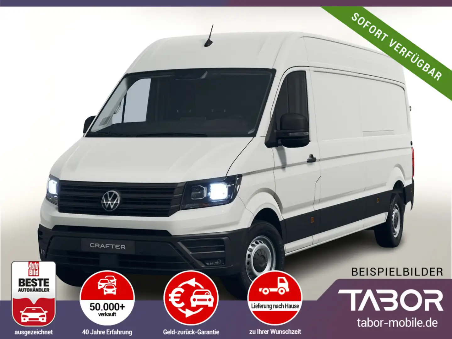 Volkswagen Crafter 35 2.0 TDI 140 L4H3 3-S VirC AppC Temp Weiß - 1