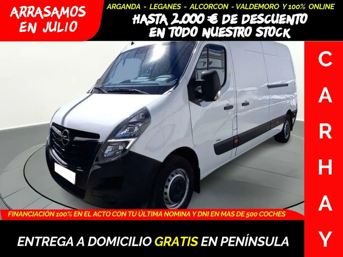 Opel Movano 3500 2.3 Turbo D L3H2 Bianco - 1