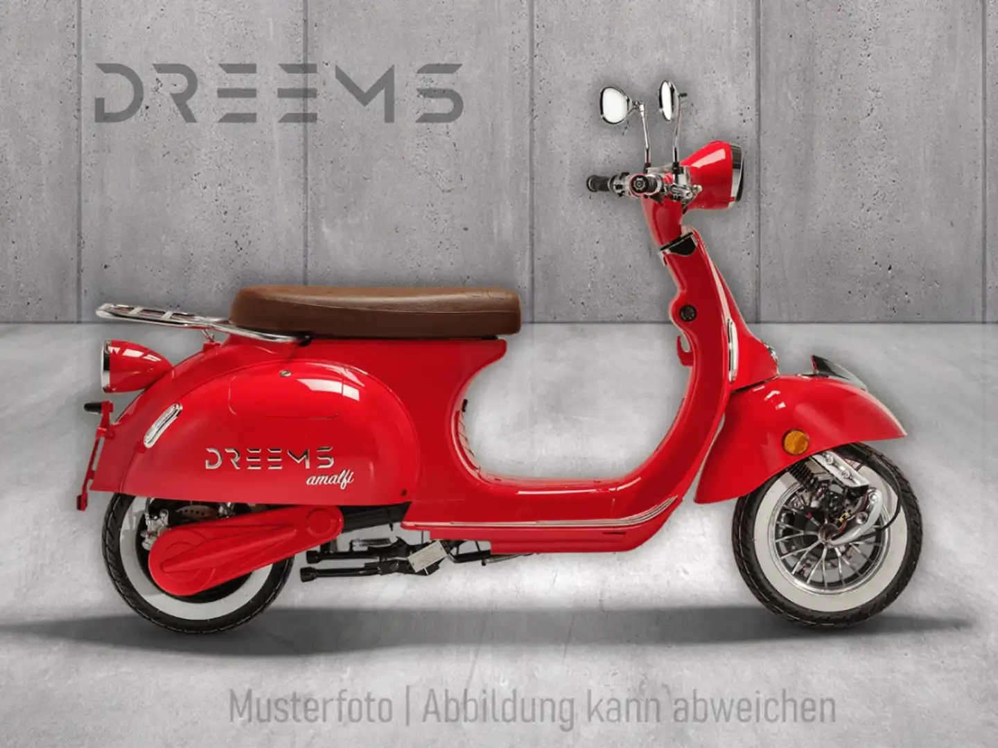 Dreems Amalfi Retro Elektroroller 45km/h 3kW Rosso - 1