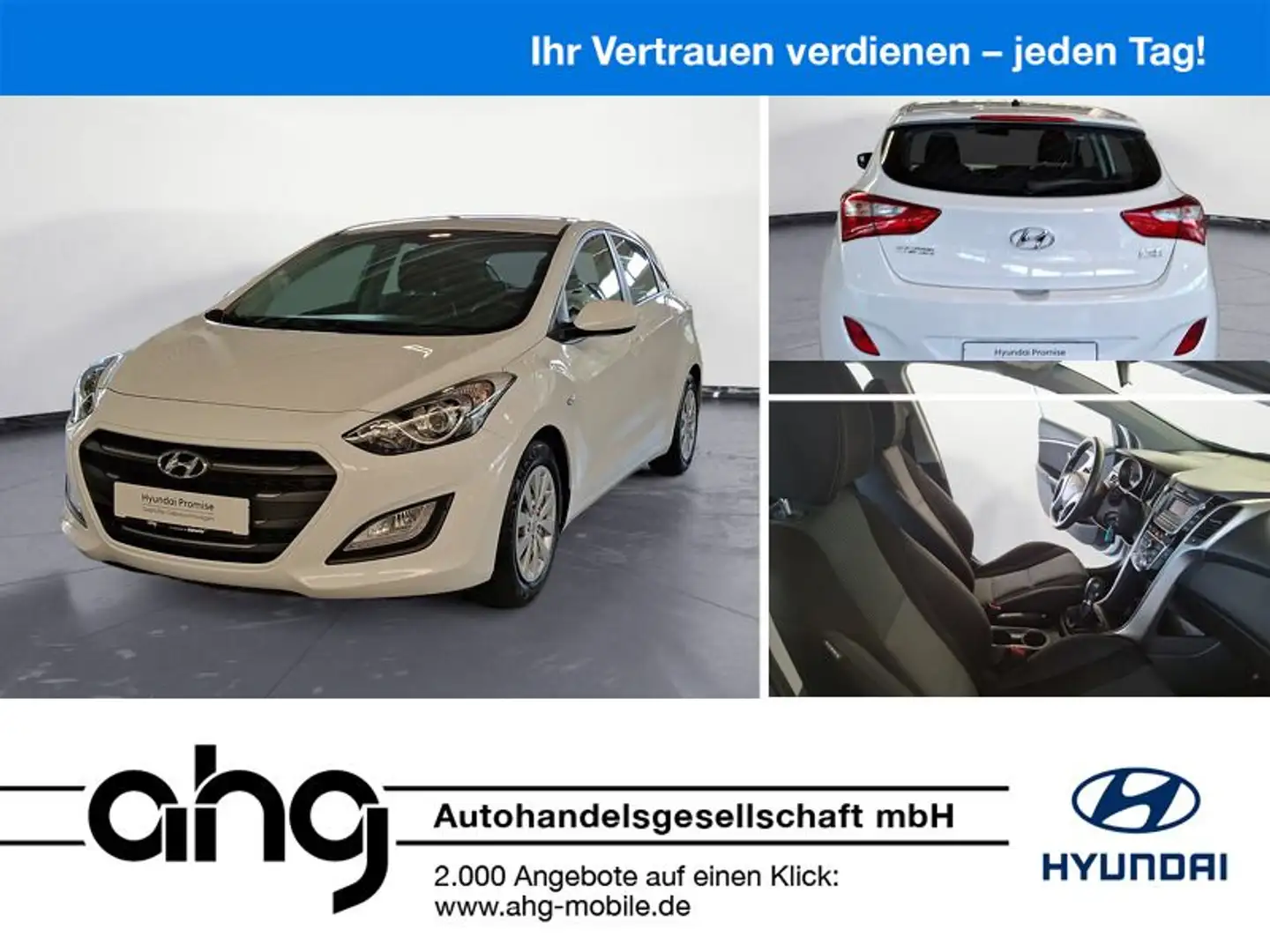 Hyundai i30 blue 1.4 Klima Mp3 USB Blanc - 1