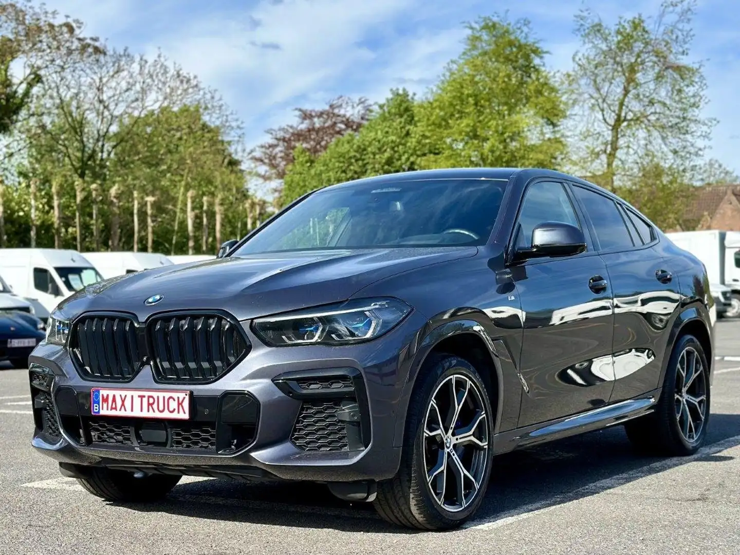 BMW X6 xDrive 30d-52.500€ ex BTW - Leasing 1.349€/M Grijs - 1