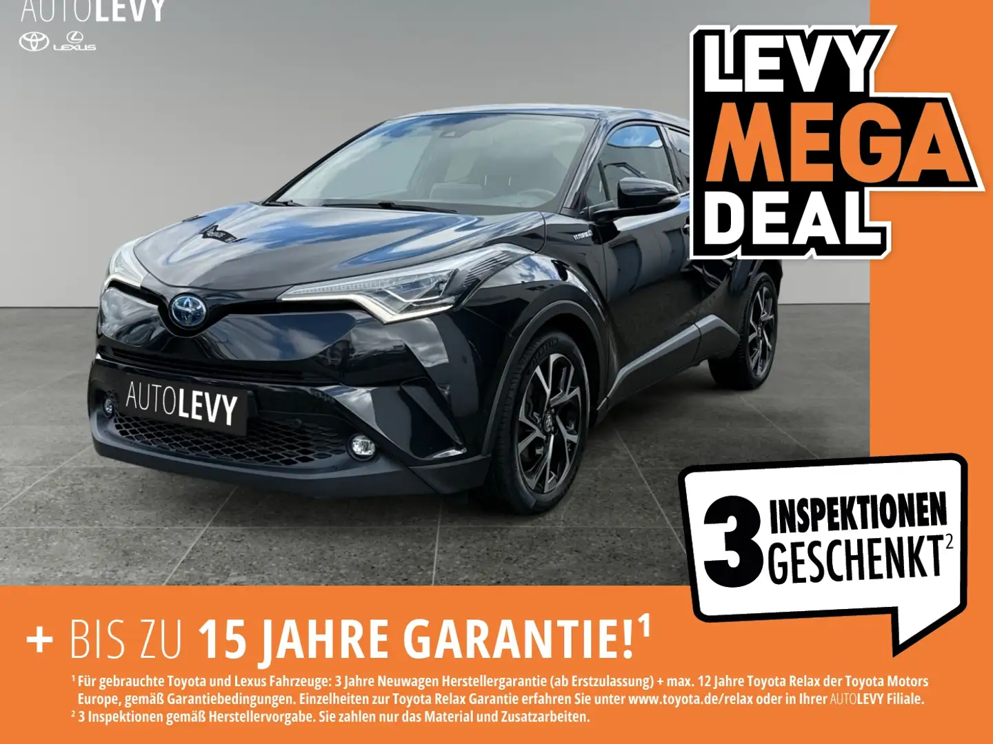 Toyota C-HR 1.8 Hybrid Team D +LED-Paket+Sitzheiz.+Navi+ Černá - 1