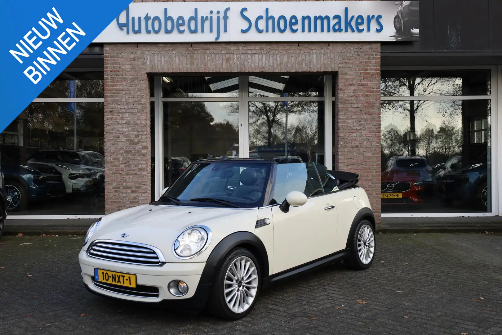 MINI Cooper Cabrio Mini 1.6 AUTOMAAT!! LEER CRUISE STOELVERW. CLIMA P Wit - 1