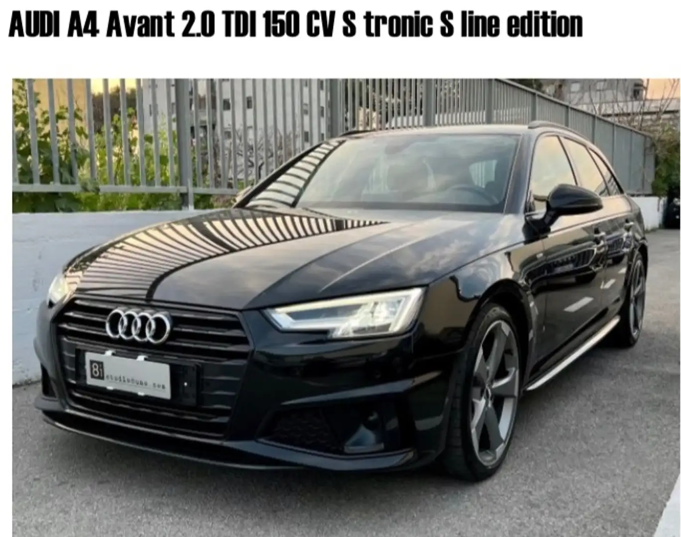 Audi A4 A4 Avant Avant 35 2.0 tdi S line edition  s-tronic Nero - 1