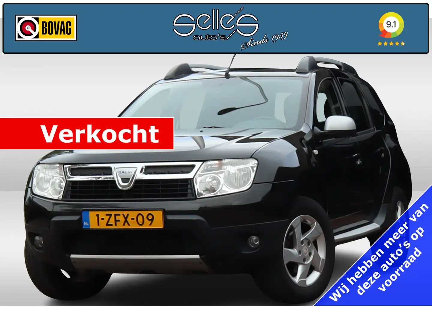 Dacia Duster 1.6 Lauréate 2wd | Trekhaak | Lichtmetalen velgen Černá - 1