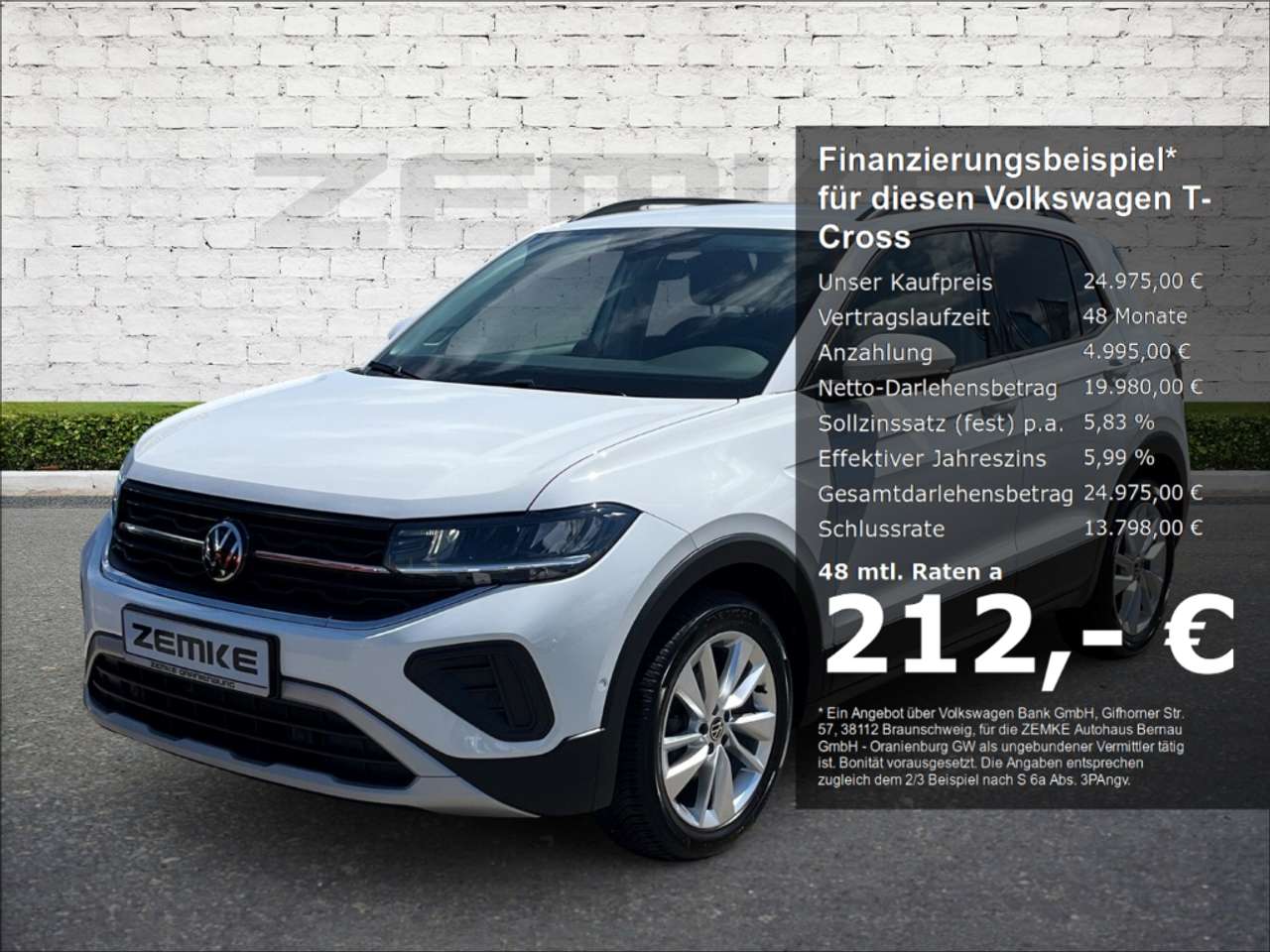 Volkswagen T-Cross 2024 — 1.5 TSI DSG Life Navi Digitales Cockpit LED ACC Ap