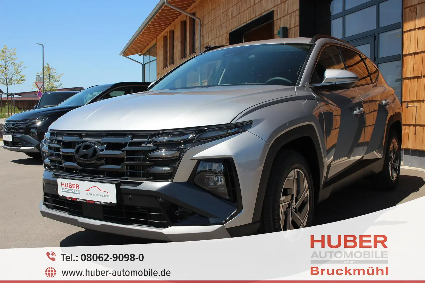 Hyundai TUCSON 1.6 T-GDI DCT MHEV 160PS SELECT LED/ACC/NAVI/KA... Zilver - 1