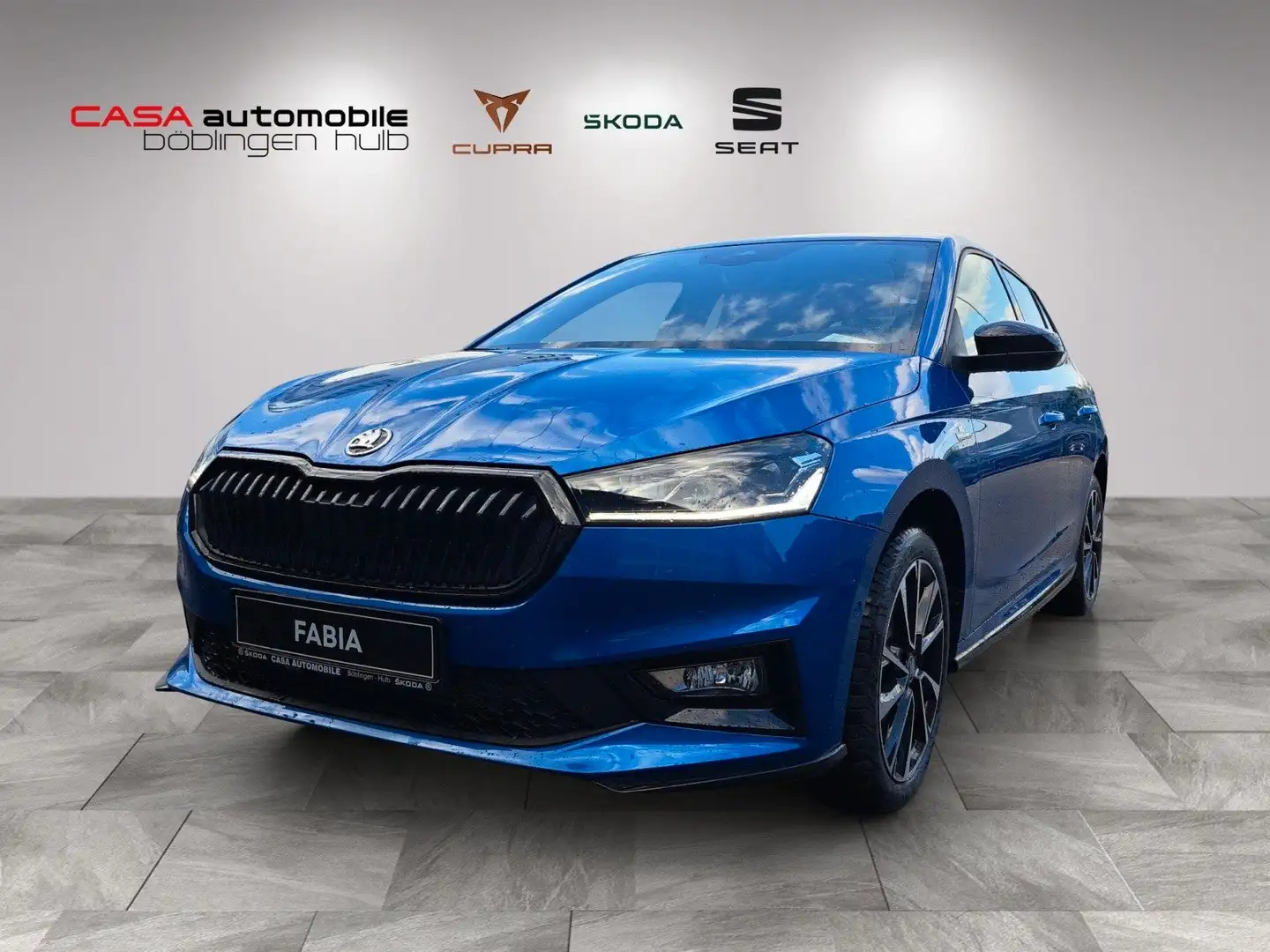 Skoda Fabia Monte Carlo 1.5 TSI DSG Navi SHZ Kamera Blauw - 1