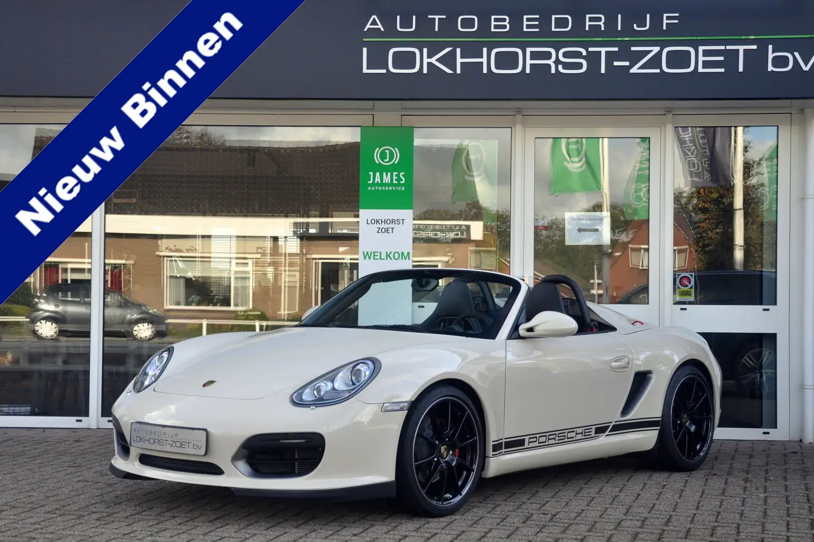 Porsche Boxster Spyder | Handgeschakeld | PTS Cremewit | volledige Blanc - 1