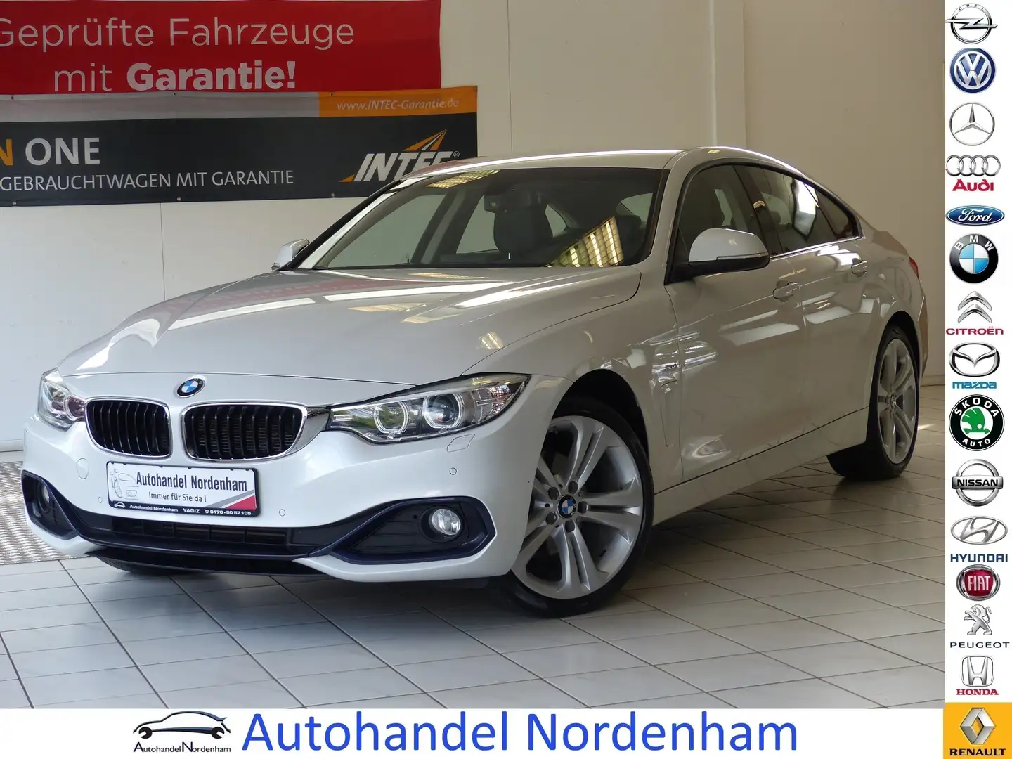 BMW 420 d xDrive Sport Line Gran Coupe*AUTOMATIK*NAVI* Blanco - 1