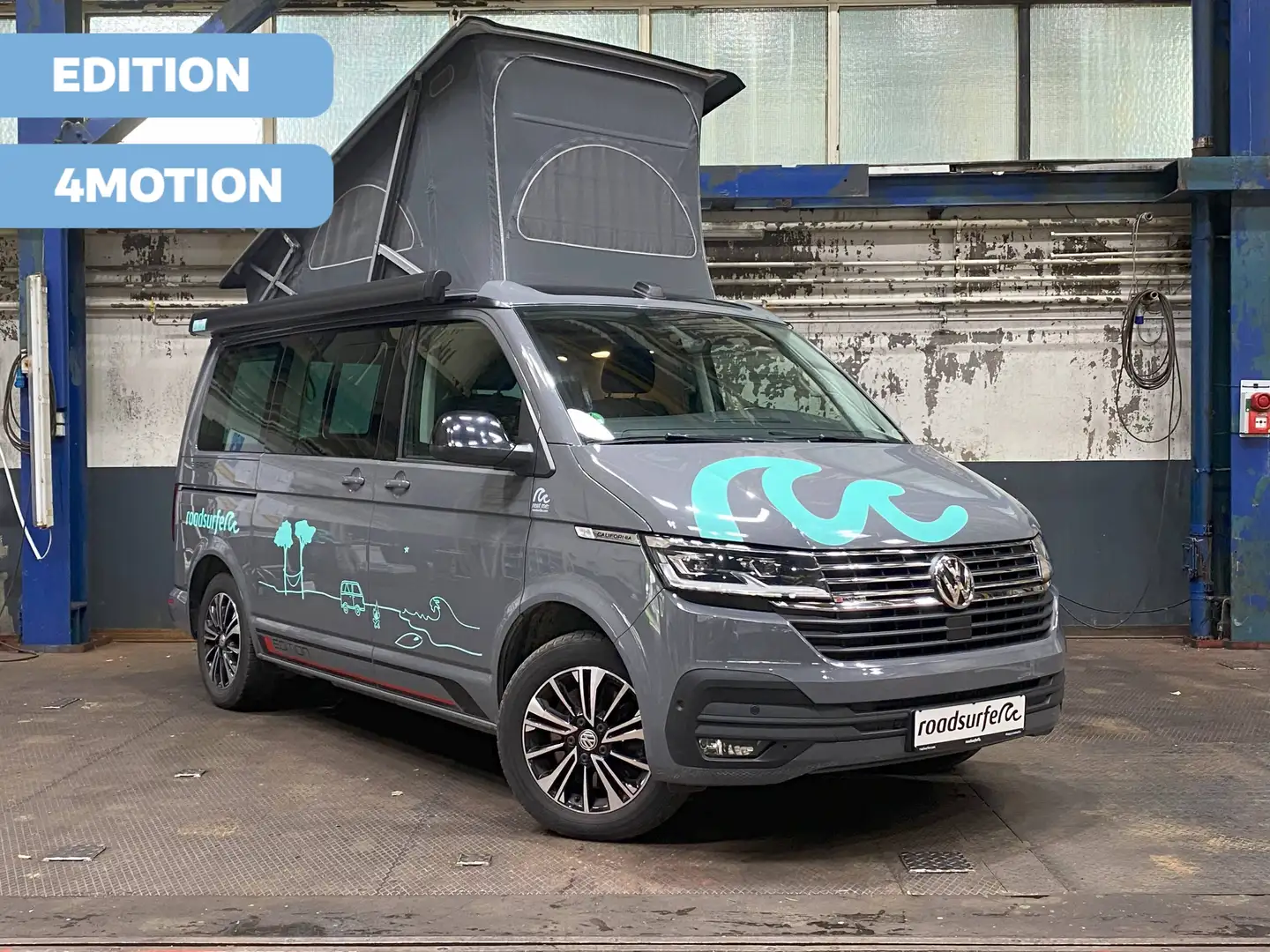 Volkswagen T6.1 California Beach StHz, Markise, Aufst.D, Dusche, Navi Schwarz - 1