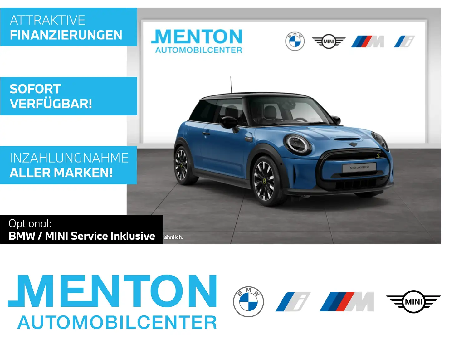 MINI Cooper SE 3-Türer/Head-Up/HK/HiFi/LED/RFK Blau - 1