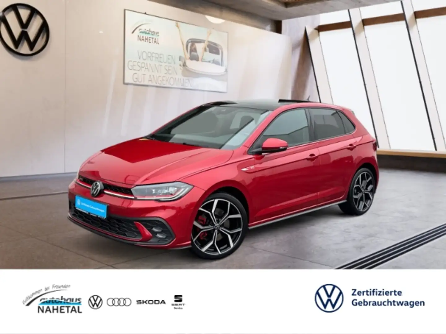 Volkswagen Polo 2.0 TSI GTI DSG MATRIX-LED NAVI LMR18'' APP BEATS Rot - 1