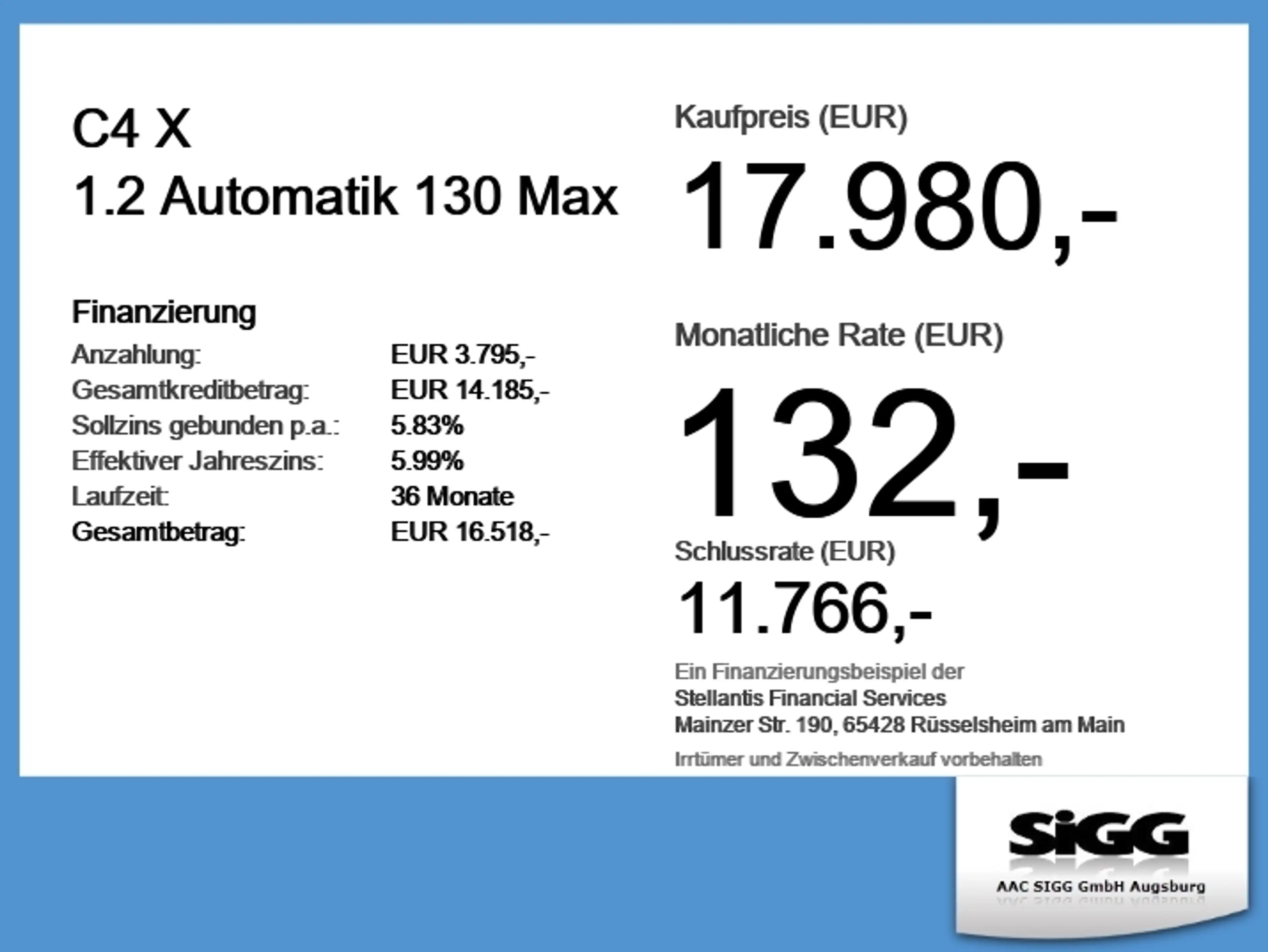 Citroen C4 X 1.2 Automatik 130 Max Navi*Head-up*Kamera — photo 6