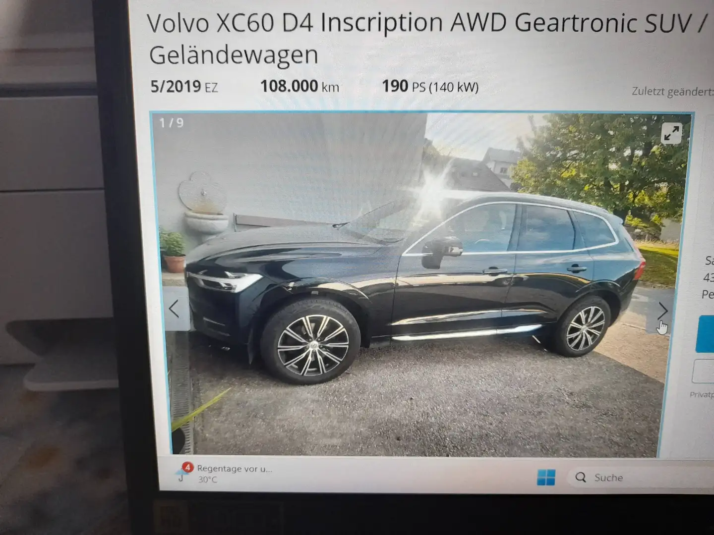 Volvo XC60 XC60 D4 Inscription AWD Geartronic Inscription Schwarz - 2