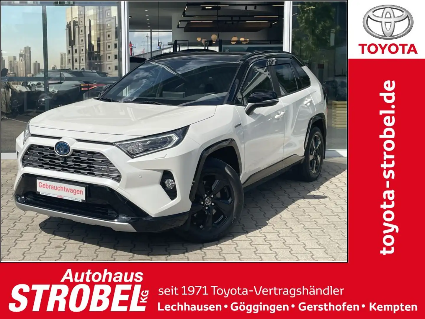 Toyota RAV 4 2.5 4x4 Hybrid Style Selection Weiß - 1