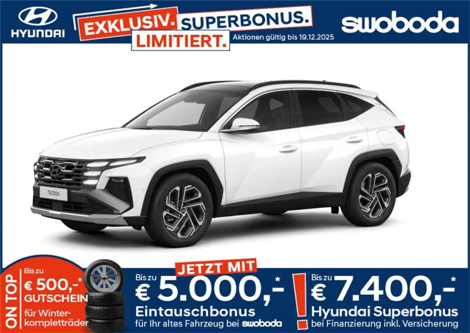 Hyundai TUCSON Tucson NX4 GO Plus 1,6 T-GDi PHEV 2WD AT t5pu2-P1 Weiß - 1