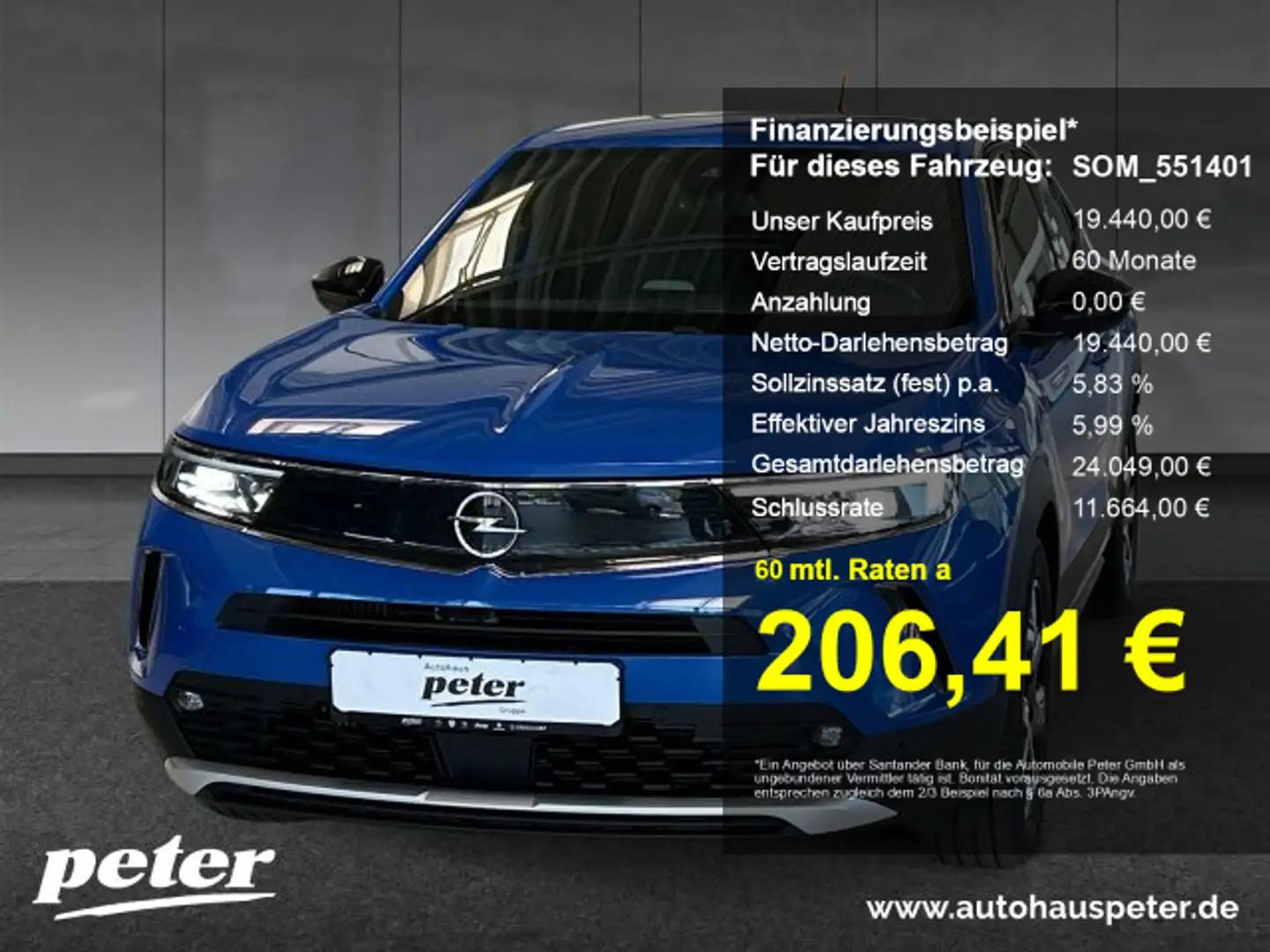 Opel Mokka Mokka 1.5 D Ultimate Klimaautomatik Sitzheizung Al Blau - 1