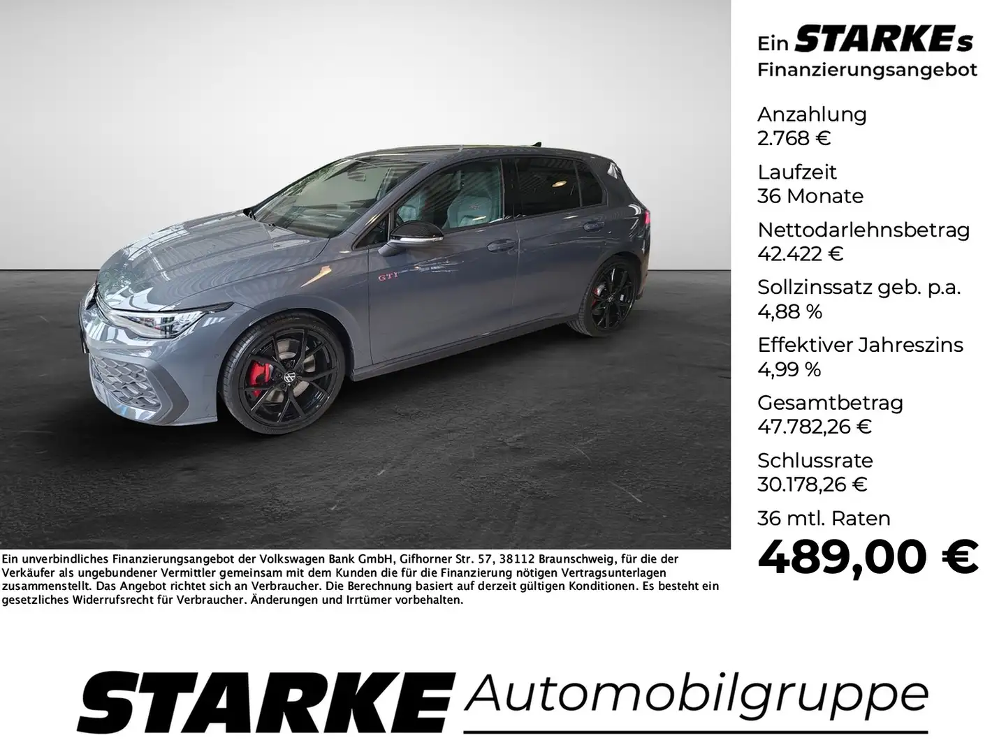 Volkswagen Golf GTI 2.0 TSI DSG Gris - 1