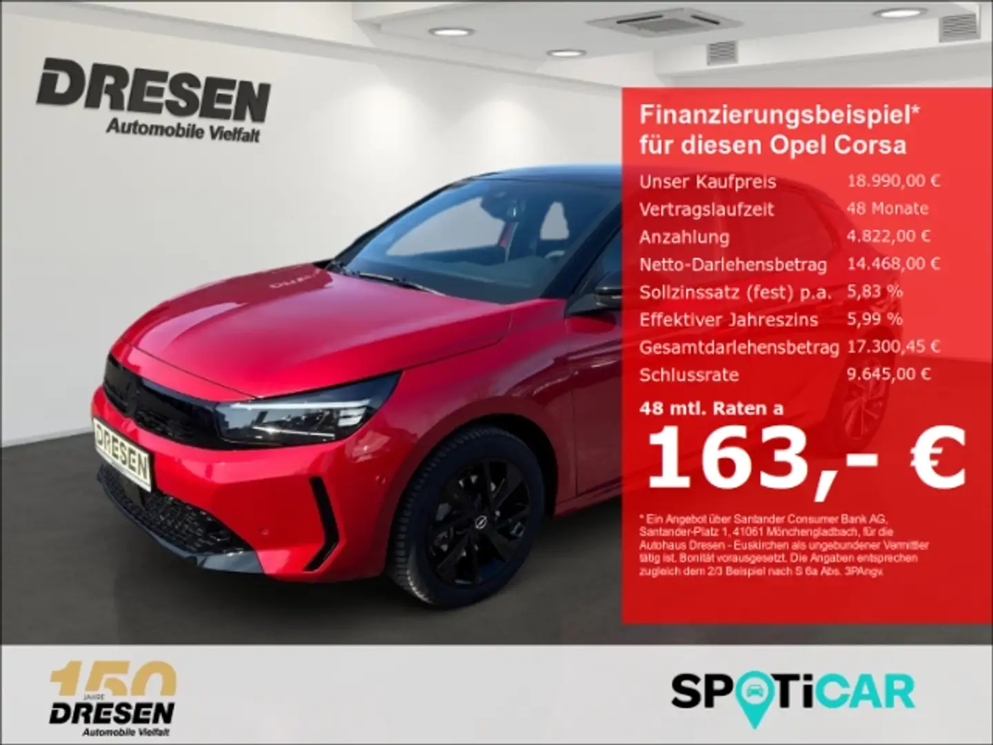 Opel Corsa F 1.2 GS Allwetter/Sitzheizung/Navi/LED Scheinwerf Rood - 1