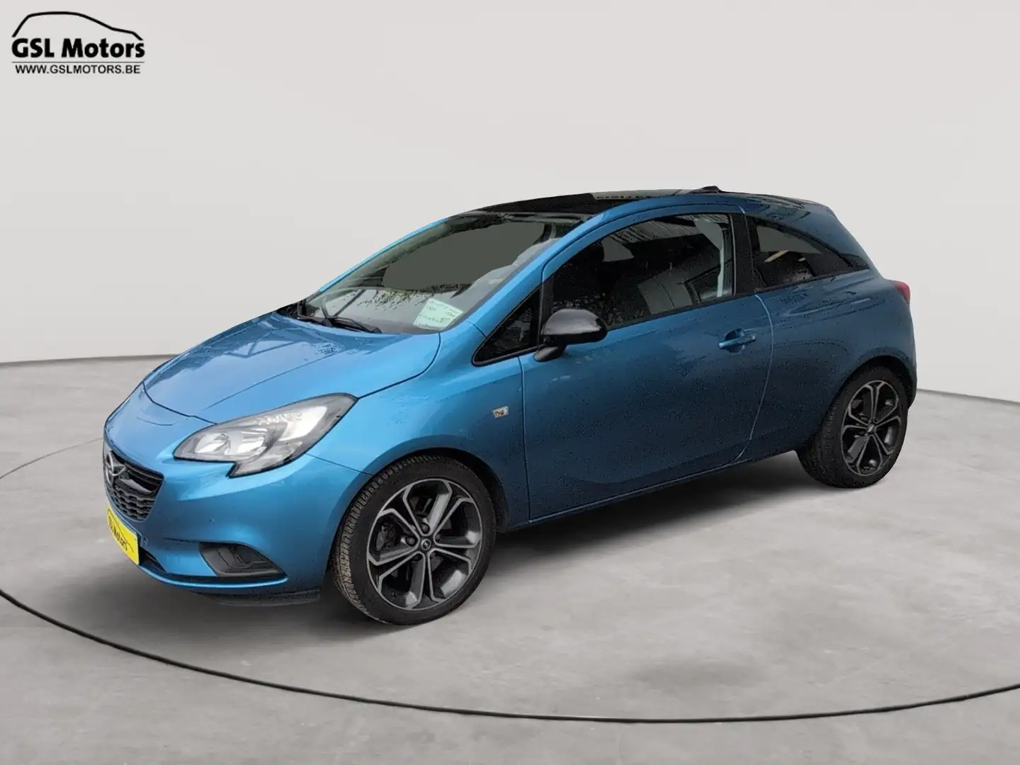 Opel Corsa 1.4Turbo 150cv bleu 3 portes 09/17 Airco GPS Radio Bleu - 1