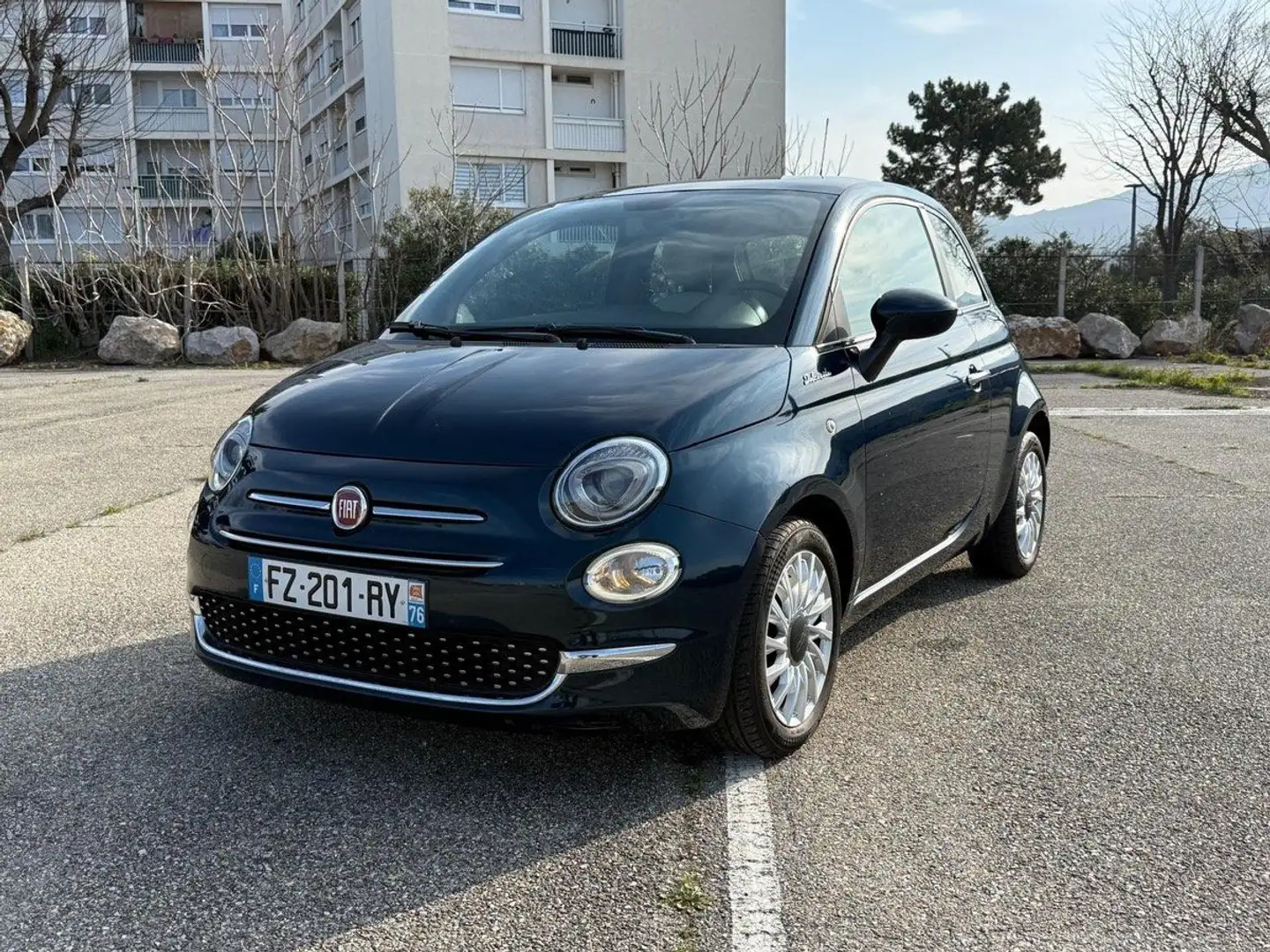 Fiat 500 Hybride 71Ch Dolce Vita - 66 000 Kms Bleu - 1