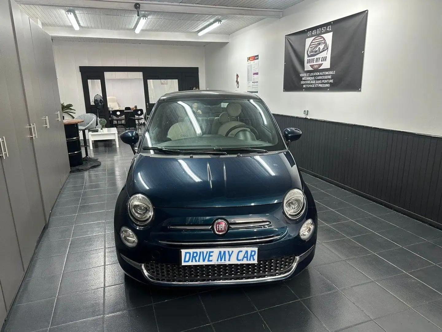 Fiat 500 Hybride 71Ch Dolce Vita - 71 000 kms Bleu - 2