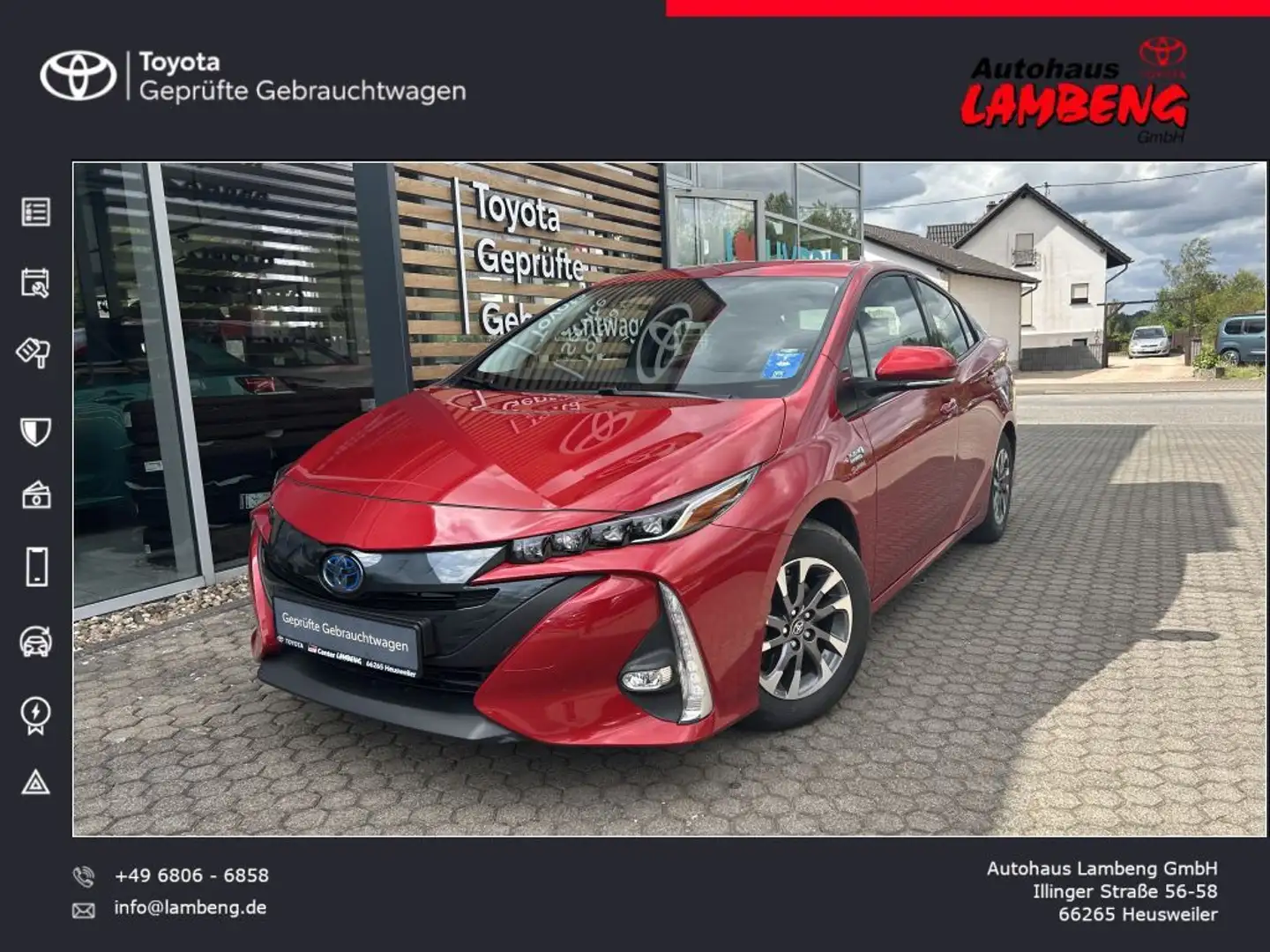 Toyota Prius Plug-in Hybrid Червоний - 1