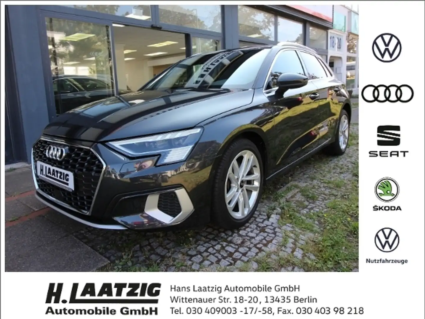 Audi A3 Sportback 35 advanced S tronic Navi ACC Matrix LE Grau - 1