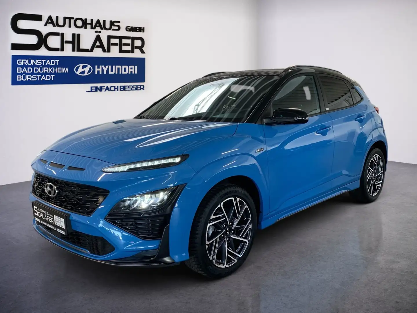 Hyundai KONA KONA 1.0 T-GDI N Line Mild-Hybrid LED Navi Bleu - 1