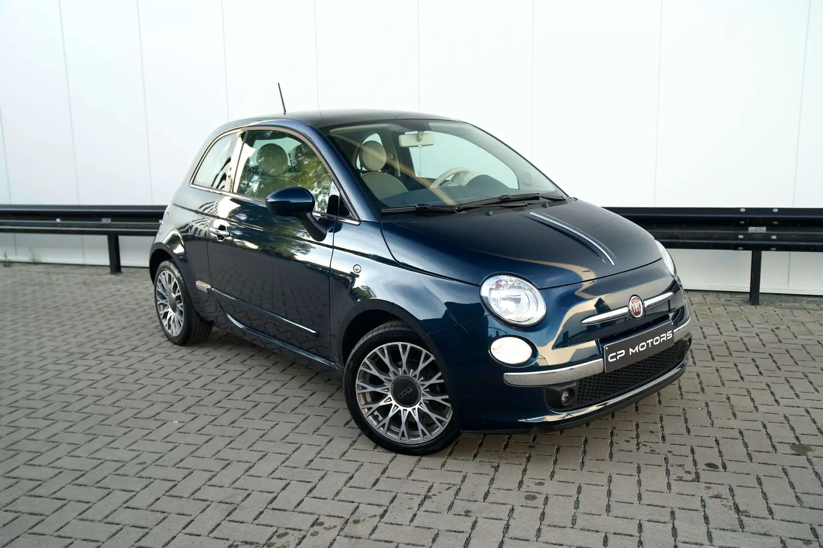 Fiat 500 64.259 KM  PANO  MANUEEL  AIRCO  HISTORIEK Bleu - 2