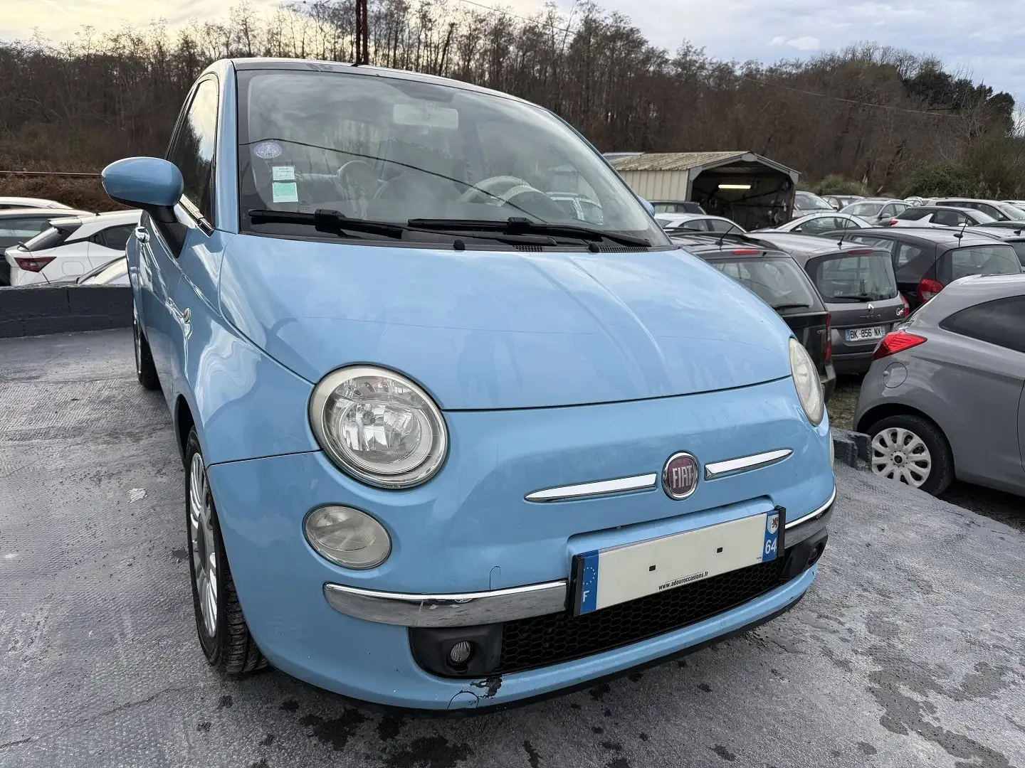 Fiat 500 0.9 8V TWINAIR 85CH S\u0026S LOUNGE DUALOGIC Bleu - 1