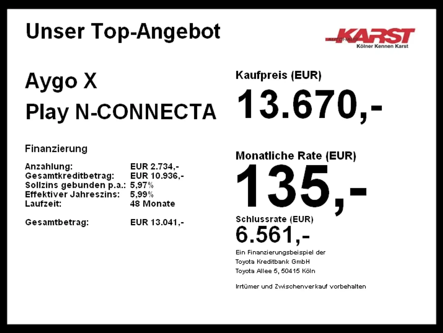 Toyota Aygo X Play Carplay*Kamera*Klima* Schwarz - 2