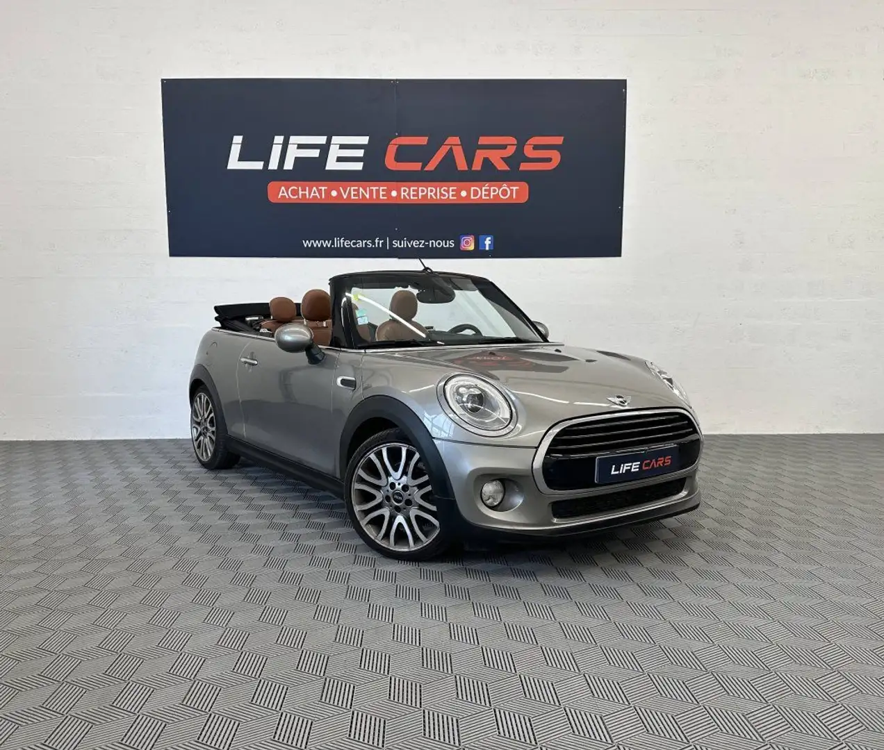 MINI Cooper Cabrio II (F57) Cooper D 116ch Red Hot Chili BVA 2016 3èm Grau - 1