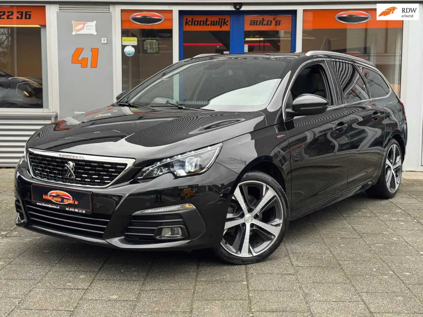 Peugeot 308 SW 1.2 T GT-line Panorama Leder CarPlay 1e Eigenaa Zwart - 1