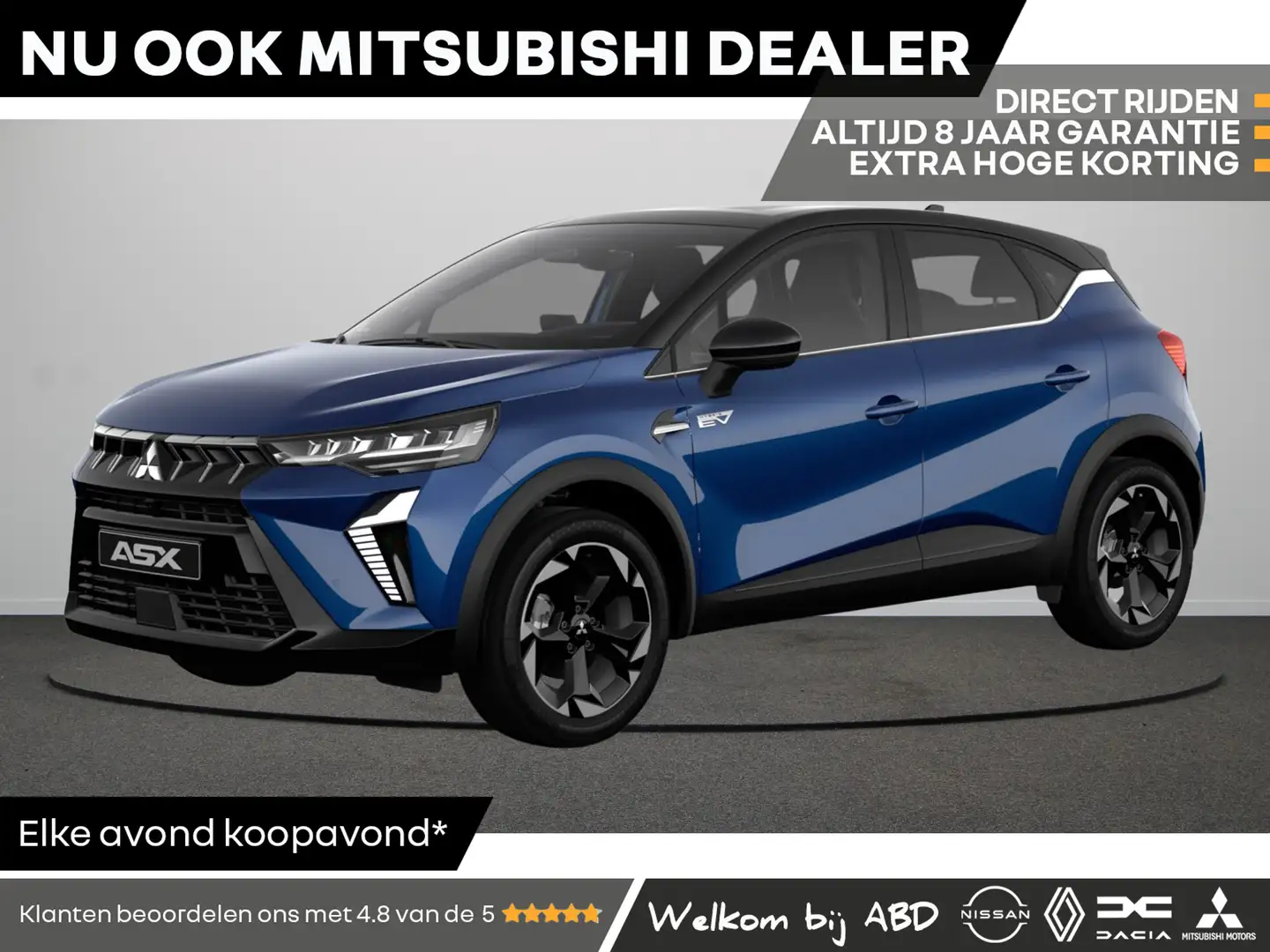 Mitsubishi ASX Instyle 1.8 HEV | Achteruitrijcamera | Adaptive Cr Blau - 1