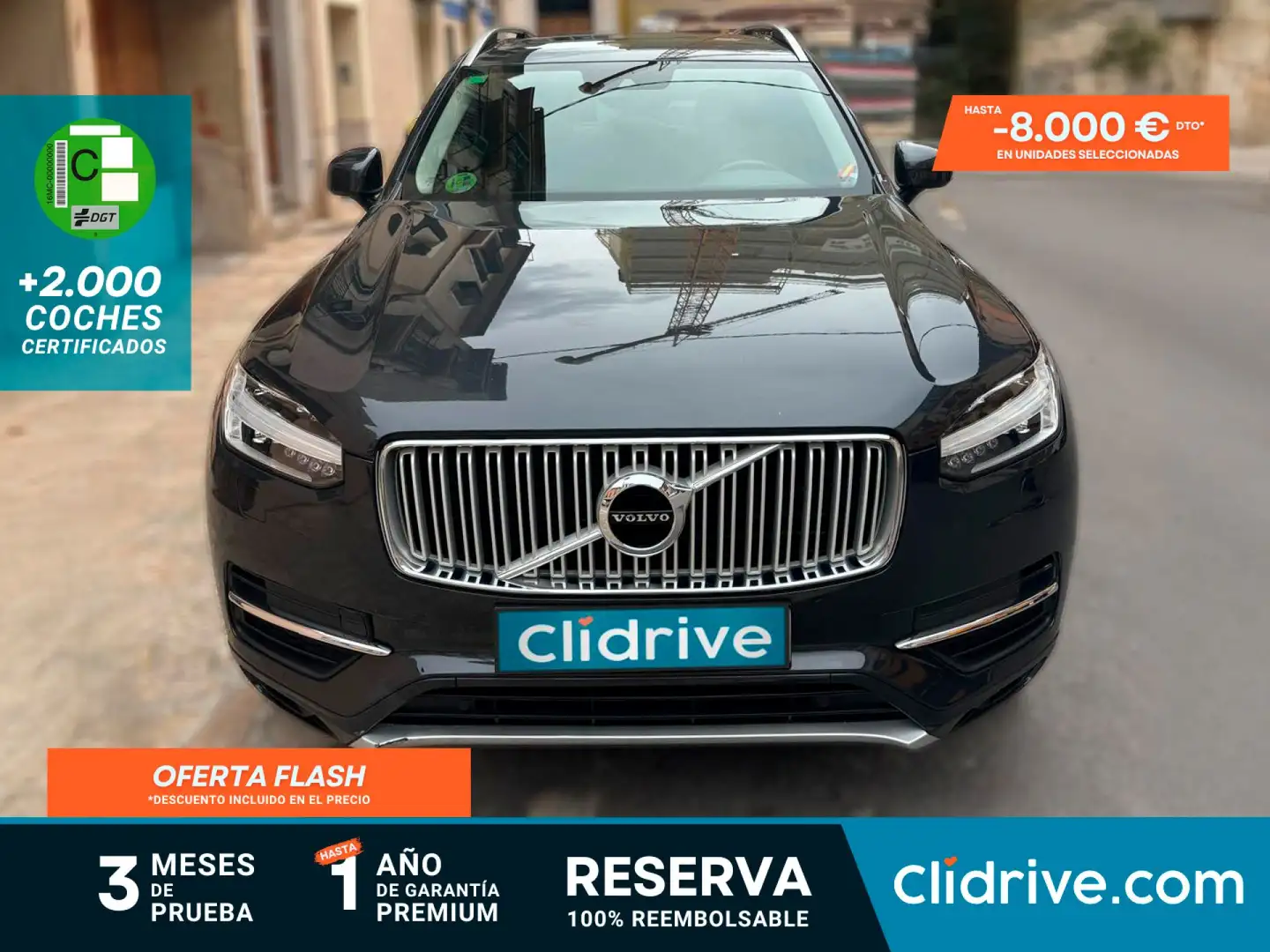 Volvo XC90 D5 Momentum 7pl. AWD 235 Aut. Negro - 1