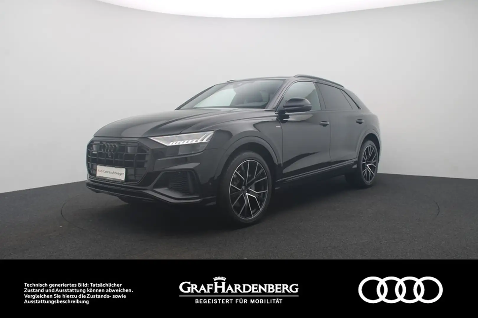 Audi Q8 55 TFSI quattro S line LED Navi Pano B&O ACC Noir - 1