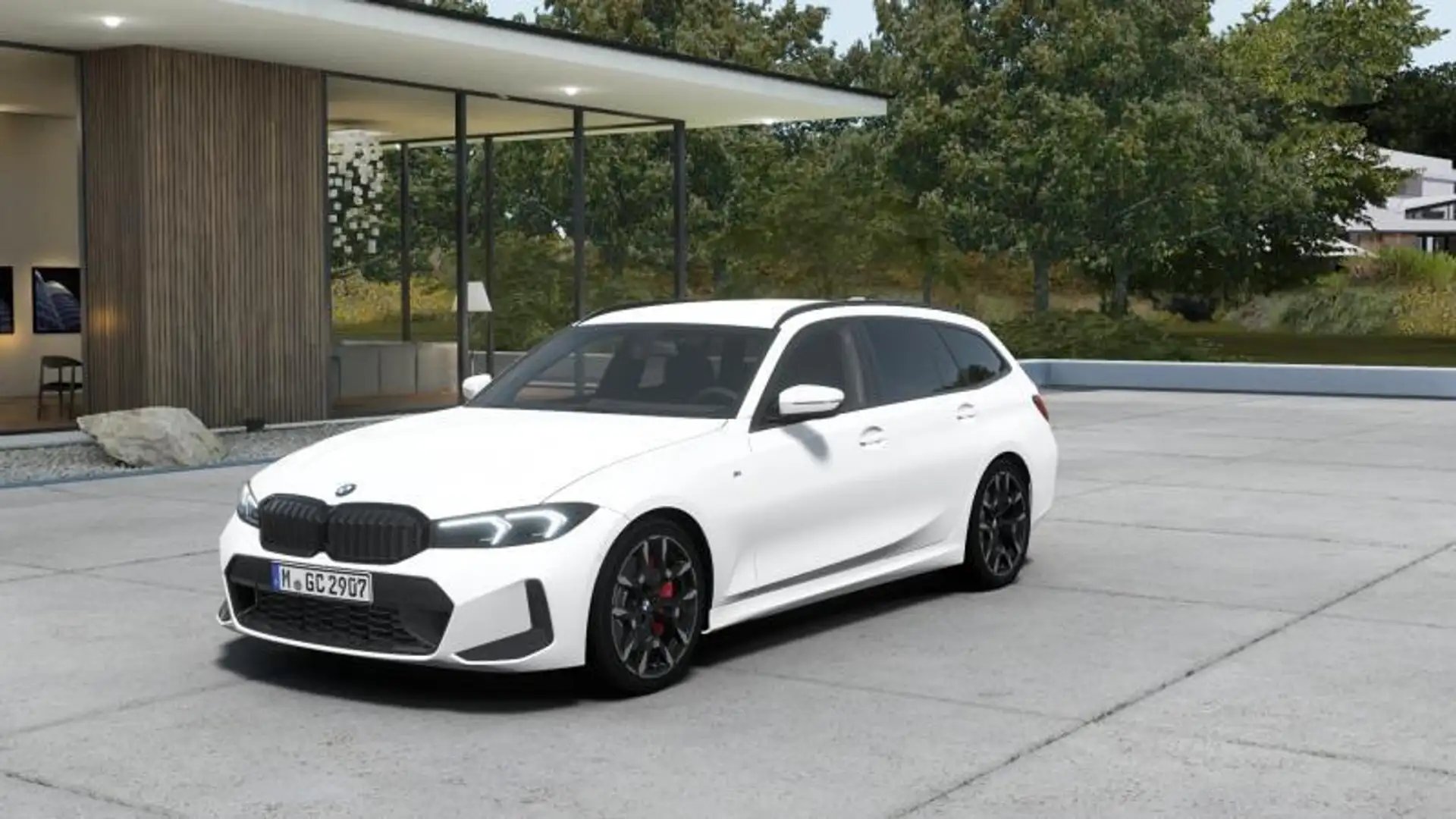 BMW 320 d Touring mhev 48V xdrive MSport Pro auto Bianco - 1