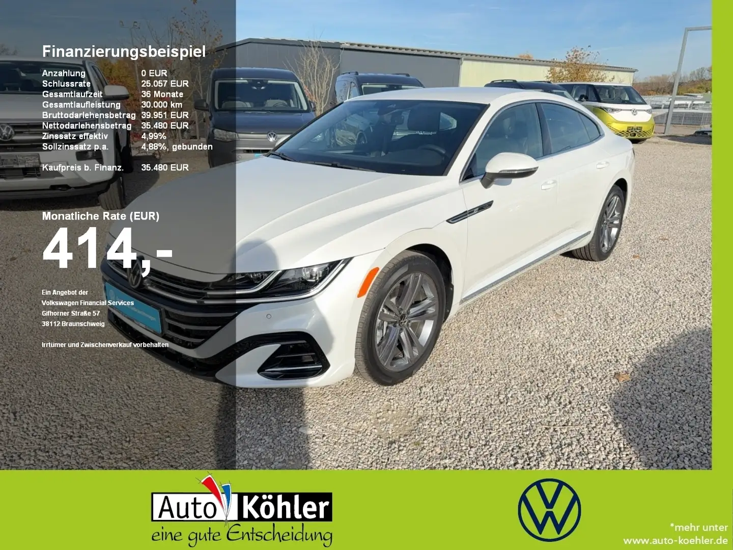 Volkswagen Arteon TSi DSG Black/CarPlay/ACC/LED/Virt/PDC Bianco - 1