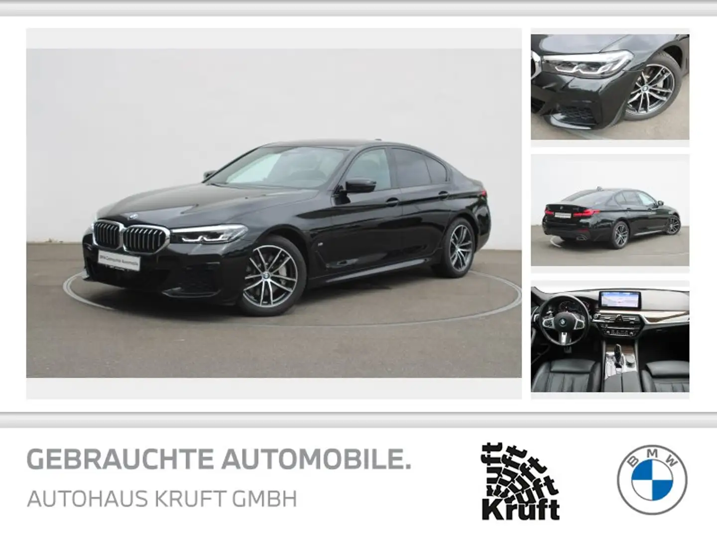 BMW 530 i M SPORT+GSD+KAMERA+HUD+KOMFORTSITZE Noir - 1