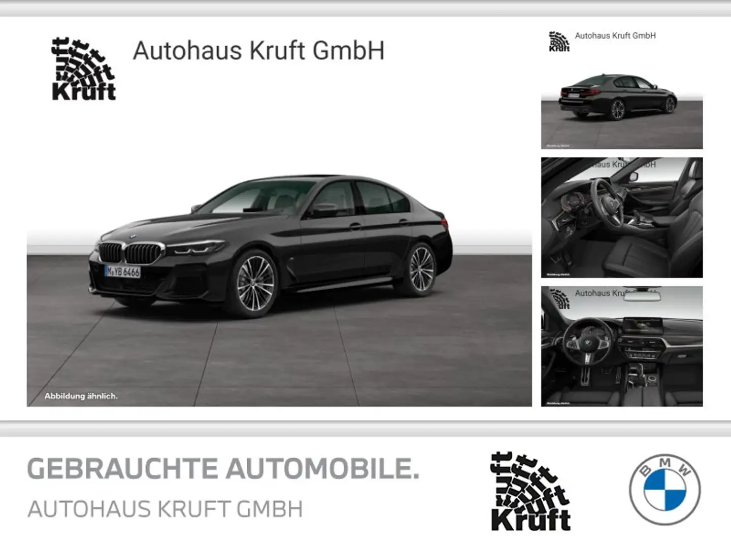 BMW 530 i M SPORT+GSD+KAMERA+HUD+KOMFORTSITZE Schwarz - 1