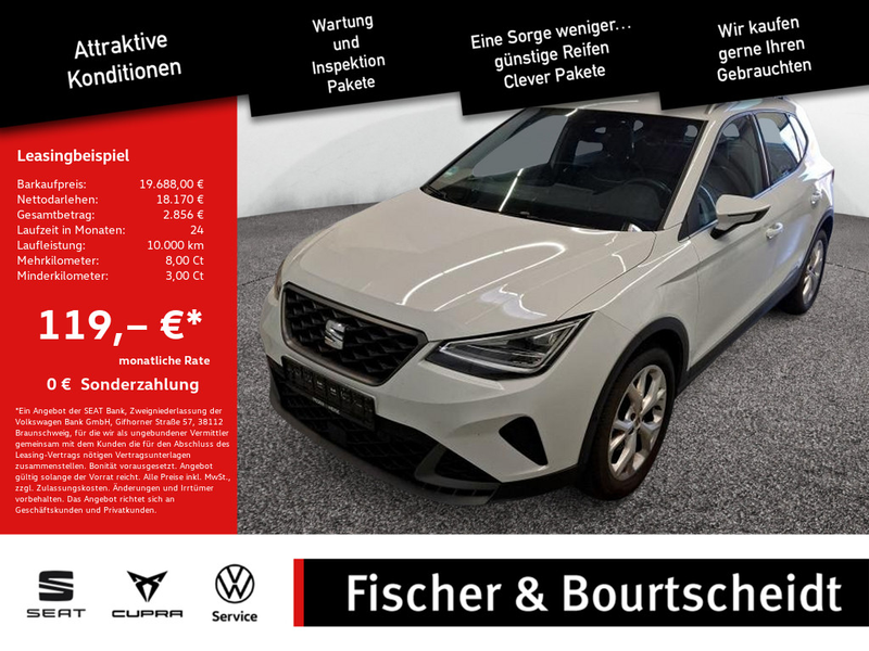 SEAT Arona 1.0 TSI FR KAMERA NAVI ACC FACEL. LED