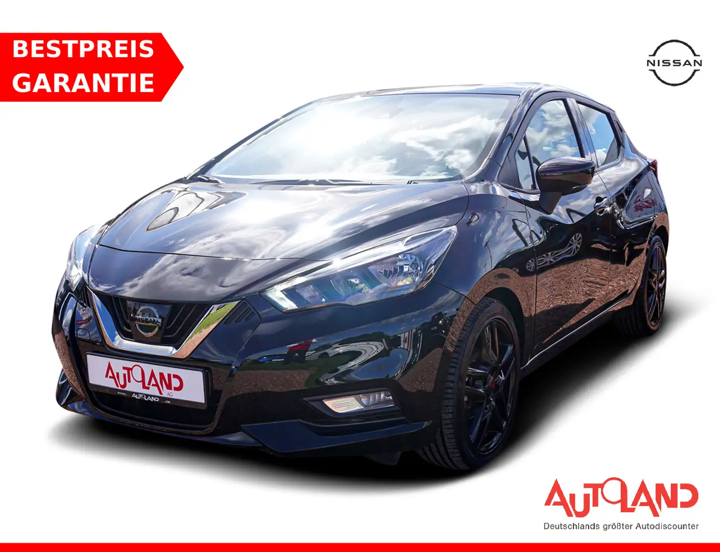Nissan Micra 1.0 N-Way Klimaaut. Navi Kamera Spurhalte Schwarz - 1