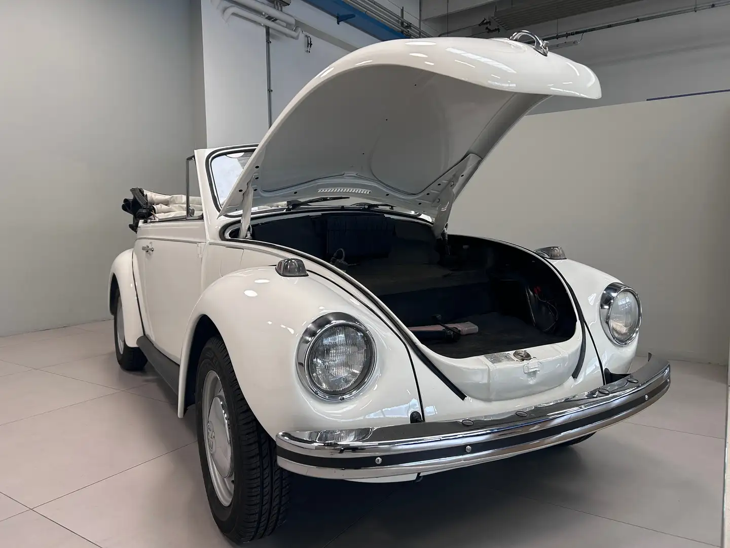 Volkswagen Käfer maggiolone cabrio 1.6 vetro piatto Bianco - 1