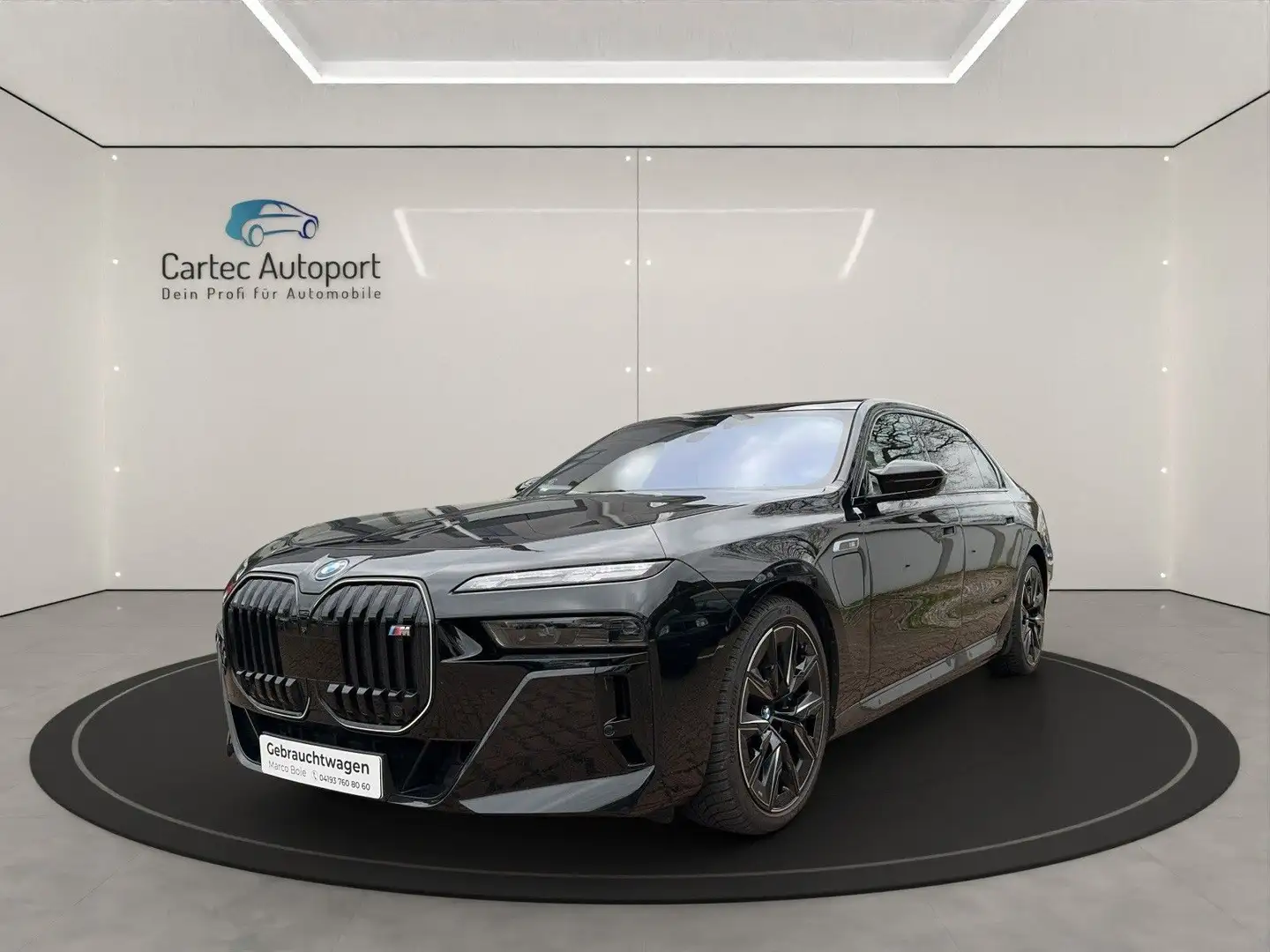 BMW 760 e xDrive Pano B&W Executive Lounge mit TV Schwarz - 1
