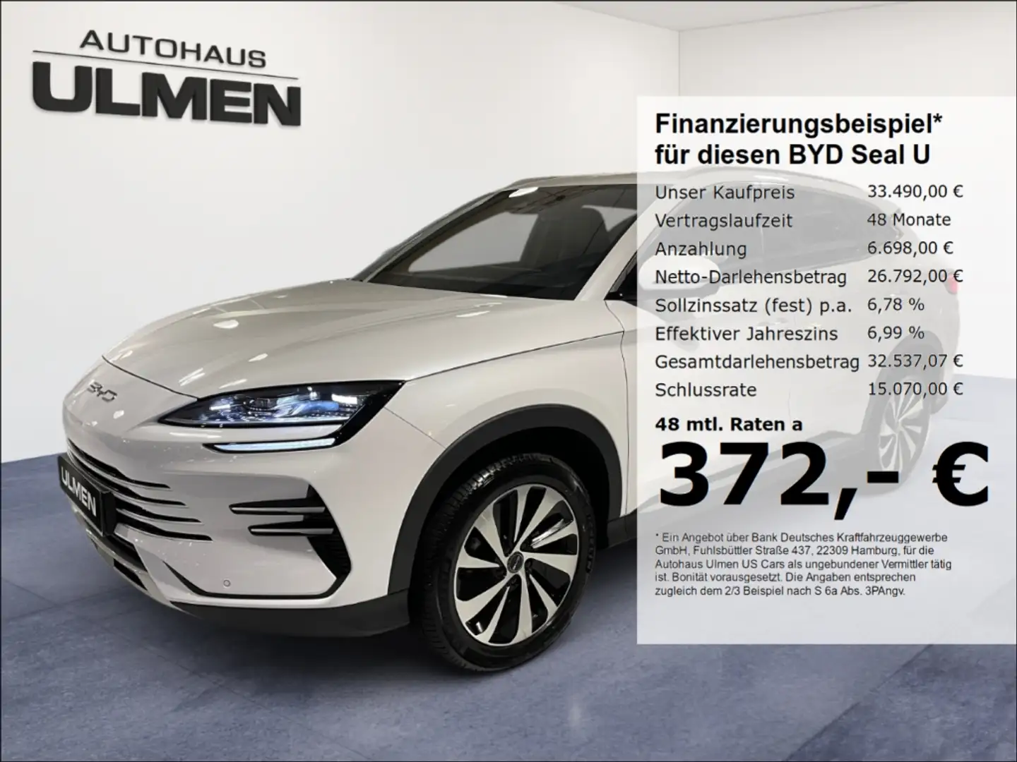 BYD Seal U DM-i Boost Leder Pano 360°Cam Voll Weiß - 1