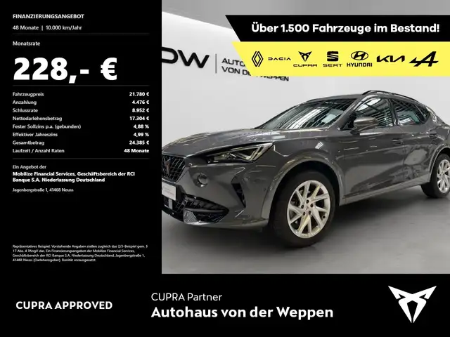 CUPRA Formentor 1.5 TSI Full Link SHZ SummerSale Klima